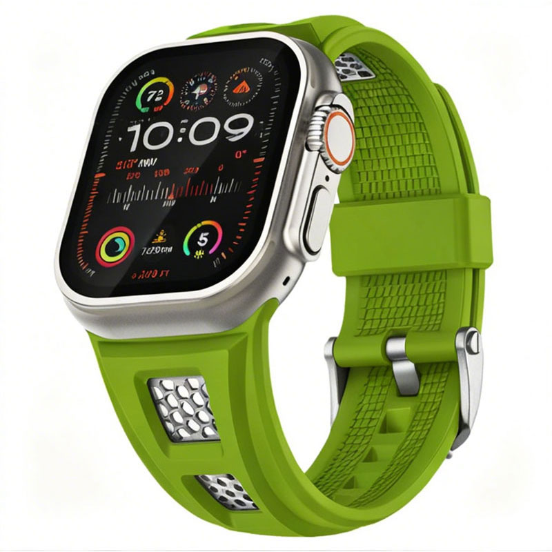 Apple Watch Ultra Silicone Band, Rugged Soft Silicone Strap for Outdoor Use
