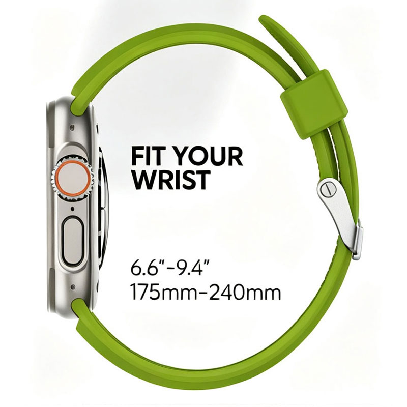 Apple Watch Ultra Silicone Band, Rugged Soft Silicone Strap for Outdoor Use - Image 3