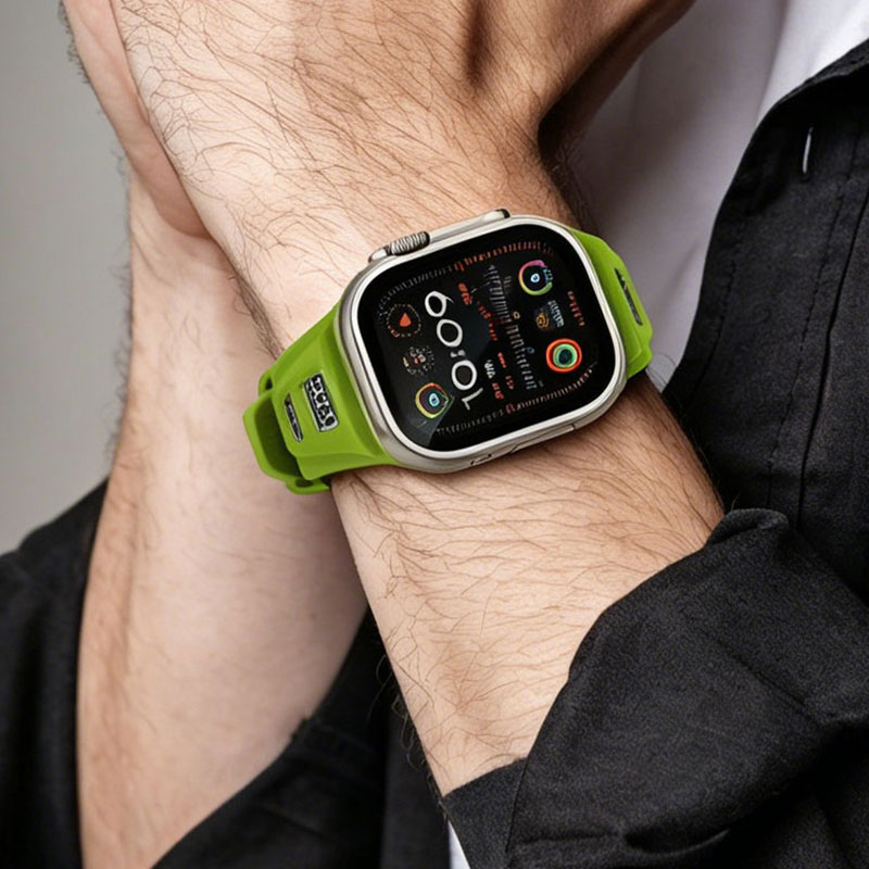 Apple Watch Ultra Silicone Band, Rugged Soft Silicone Strap for Outdoor Use - Image 2