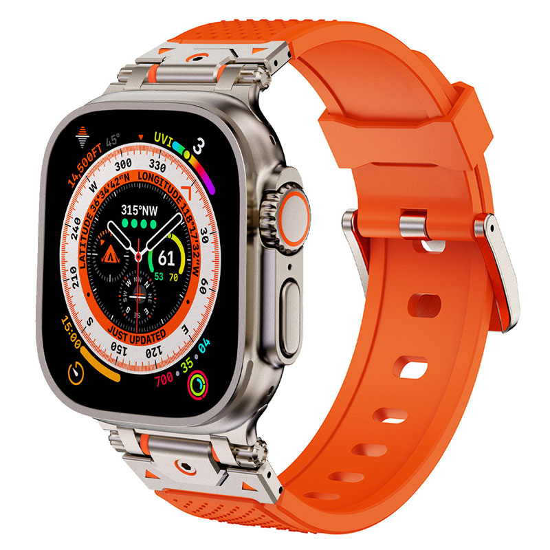 TPU Apple Watch Band, Soft Waterproof Sport Strap for Everyday Wear