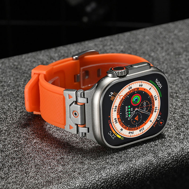 TPU Apple Watch Band, Soft Waterproof Sport Strap for Everyday Wear - Image 2
